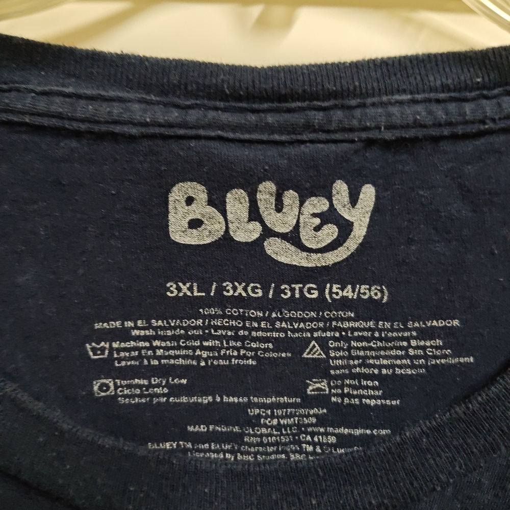 Bluey Kids T-Shirt - Navy - Picture 2 of 3